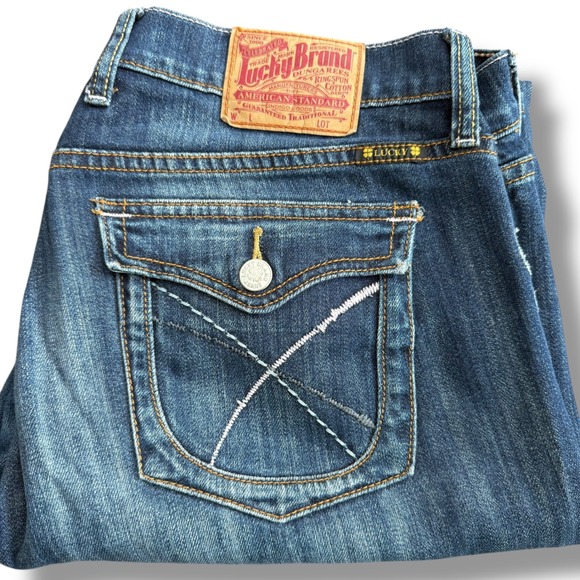 Lucky Brand Women's Jeans Size 12/31 Blue Denim Bootcut American Standard - Picture 2 of 12